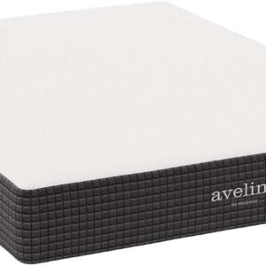 Modway Aveline Gel Infused Memory Mattress with CertiPUR-US Certified Foam, Queen, White