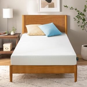ZINUS 5 Inch Twin Green Tea Memory Foam Mattress [New Version], Fiberglass free, Medium Firm Feel, Zoned Pressure Relief, Certified Safe Foams & Fabric, Mattress in A Box Visit the ZINUS Store